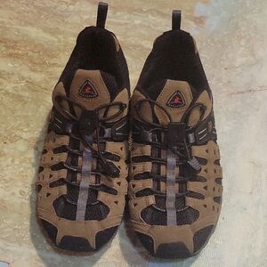 Ecco Receptor Tan and Black Outdoor Mesh Sneakers Mens 43 / 9.5